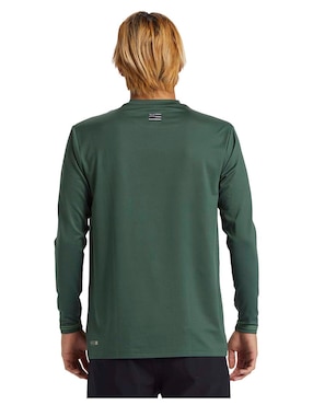 Rashguard Quiksilver estampado logo para hombre
