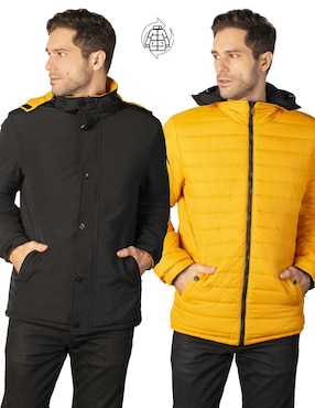 Chamarra acolchada Greenlander impermeable reversible para hombre