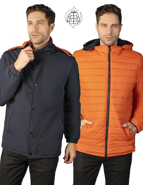 Chamarra acolchada Greenlander impermeable reversible para hombre