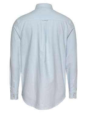 Camisa casual Tommy Jeans de algodón manga larga para hombre