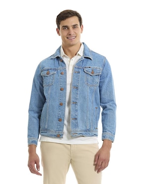 Chamarra Denim Buffalo Jeans David Bitton De Mezclilla Con Bolsillos Para Hombre