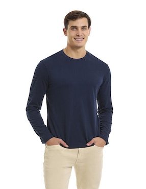 Playera Buffalo Jeans David Bitton cuello redondo para hombre