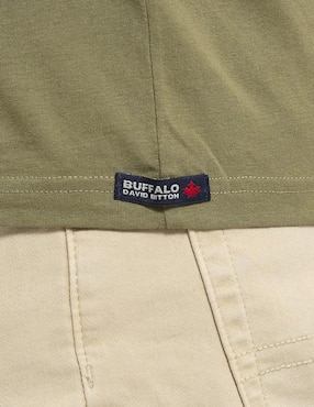 Playera Buffalo Jeans David Bitton cuello redondo para hombre