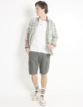 Playera That'S It cuello henley para hombre