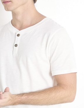 Playera That'S It cuello henley para hombre