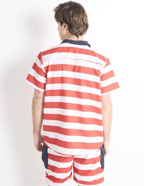Camisa casual Univrs manga corta para hombre