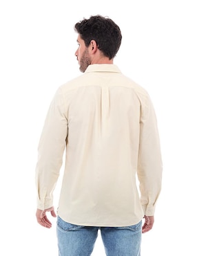 Camisa casual Buffalo Jeans David Bitton de algodón manga larga para hombre