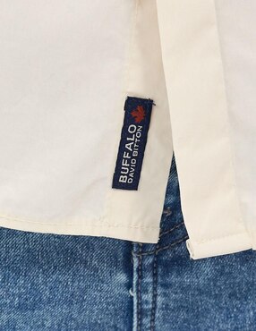 Camisa casual Buffalo Jeans David Bitton de algodón manga larga para hombre