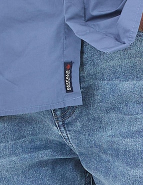 Camisa casual Buffalo Jeans David Bitton de algodón manga larga para hombre