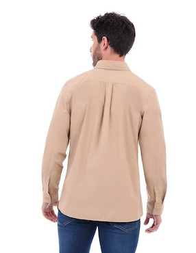 Camisa casual Buffalo Jeans David Bitton de algodón manga larga para hombre