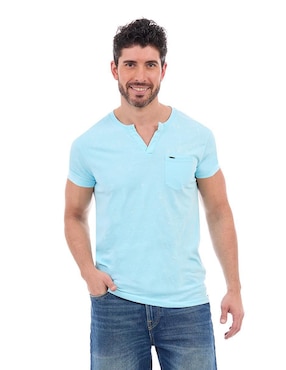 Playera Buffalo Jeans David Bitton cuello v para hombre