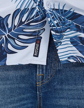 Camisa casual Buffalo Jeans David Bitton manga corta para hombre