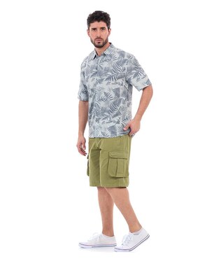 Camisa casual Buffalo Jeans David Bitton manga corta para hombre
