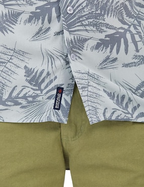 Camisa casual Buffalo Jeans David Bitton manga corta para hombre
