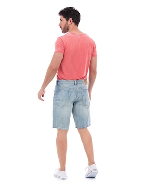 Bermuda Buffalo Jeans David Bitton de mezclilla para hombre