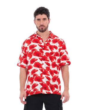 Camisa casual Buffalo Jeans David Bitton manga corta para hombre