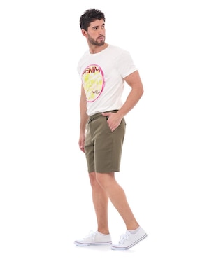 Bermuda Buffalo Jeans David Bitton de algodón para hombre