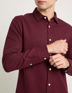 Camisa casual That's It de algodón manga larga para hombre