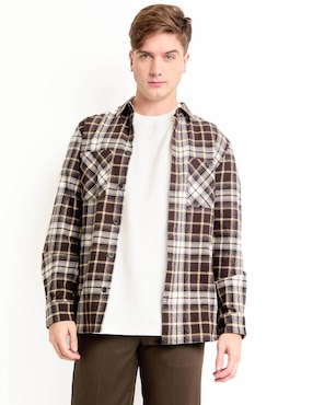 Sobrecamisa casual That's It de algodón manga larga para hombre