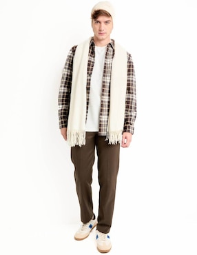 Sobrecamisa casual That's It de algodón manga larga para hombre