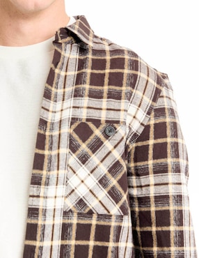Sobrecamisa casual That's It de algodón manga larga para hombre
