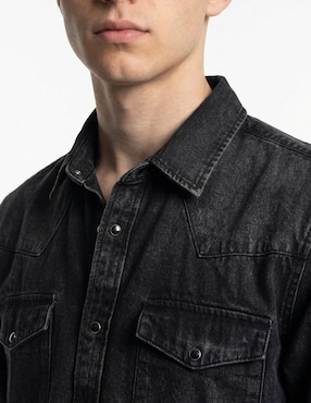 Camisa casual That's It de algodón manga larga para hombre