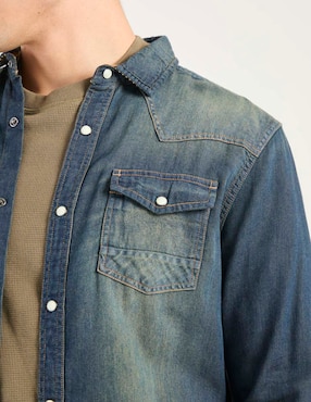 Sobrecamisa casual That's It de algodón manga larga para hombre