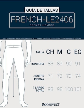 Pantalón cargo regular Roosevelt para hombre