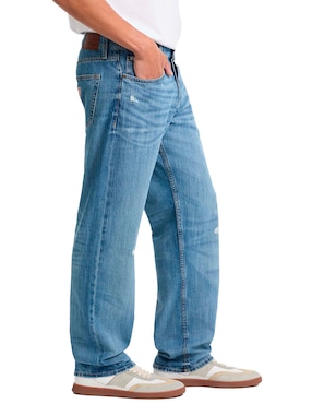 Jeans straight Guess Jeans M5GA1BD5NV1-GJSL deslavado para hombre