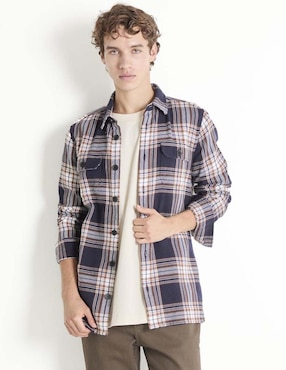 Camisa casual That's It de algodón manga larga para hombre