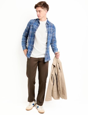 Camisa casual That's It de algodón manga larga para hombre
