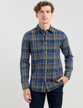 Camisa casual That's It de algodón manga larga para hombre