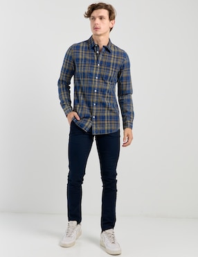 Camisa casual That's It de algodón manga larga para hombre