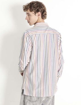 Camisa casual That's It de algodón manga larga para hombre