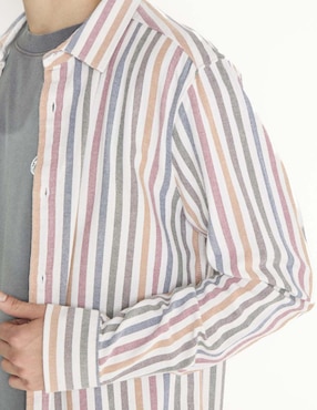 Camisa casual That's It de algodón manga larga para hombre