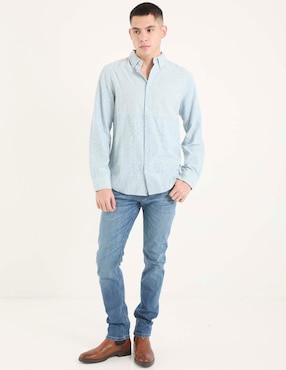 Camisa de vestir That's It de algodón manga larga para hombre