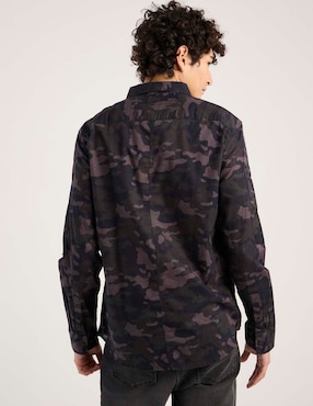 Camisa casual That's It de algodón manga larga para hombre