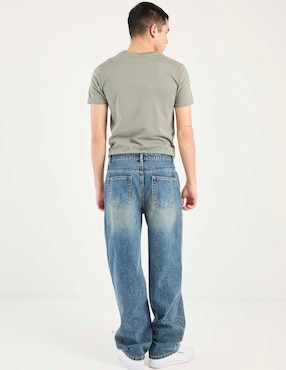 Jeans relaxed straight That's It deslavado para hombre