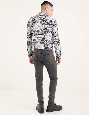 Jeans skinny That's it lavado acid wash para hombre