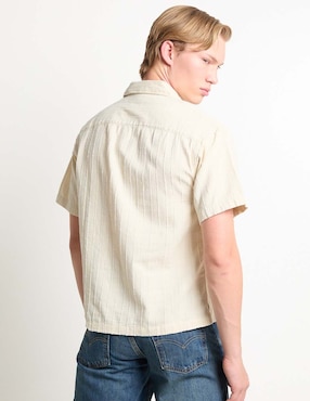 Camisa casual American Eagle de algodón manga corta para hombre