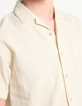 Camisa casual American Eagle de algodón manga corta para hombre