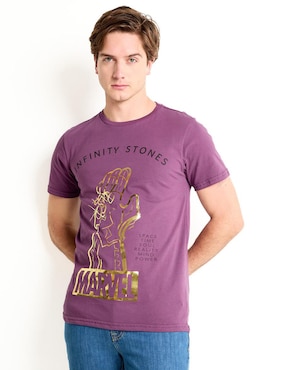 Playera Marvel Infinity Stones cuello redondo para hombre