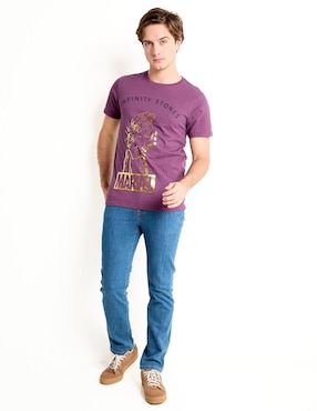 Playera Marvel Infinity Stones cuello redondo para hombre