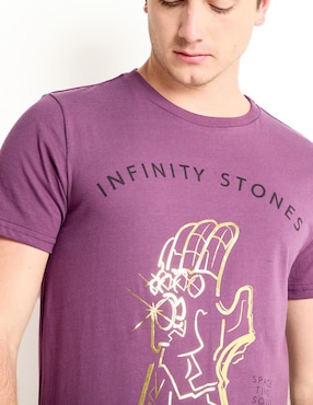 Playera Marvel Infinity Stones cuello redondo para hombre
