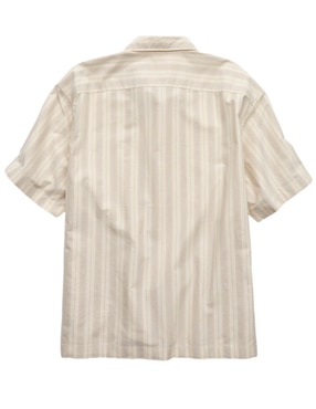 Camisa casual American Eagle de algodón manga corta para hombre