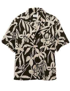 Camisa casual American Eagle de algodón manga corta para hombre