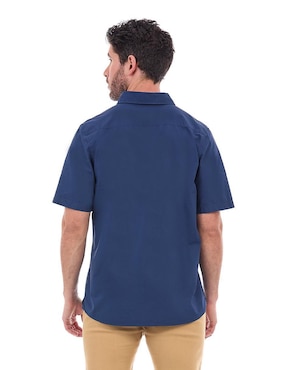 Camisa casual Buffalo Jeans David Bitton de algodón manga corta para hombre