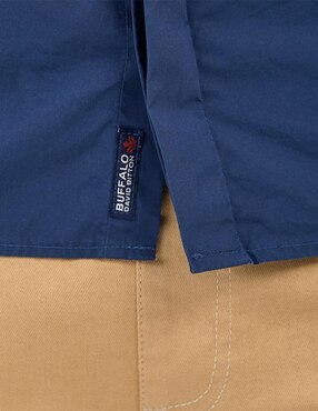 Camisa casual Buffalo Jeans David Bitton de algodón manga corta para hombre