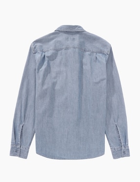Camisa casual American Eagle de algodón manga larga para hombre