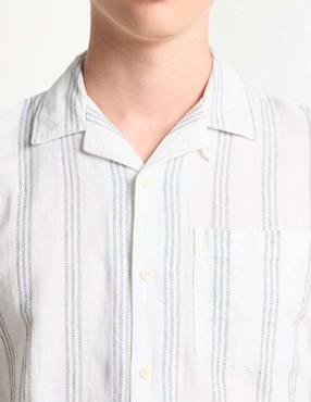 Camisa casual American Eagle de algodón manga corta para hombre